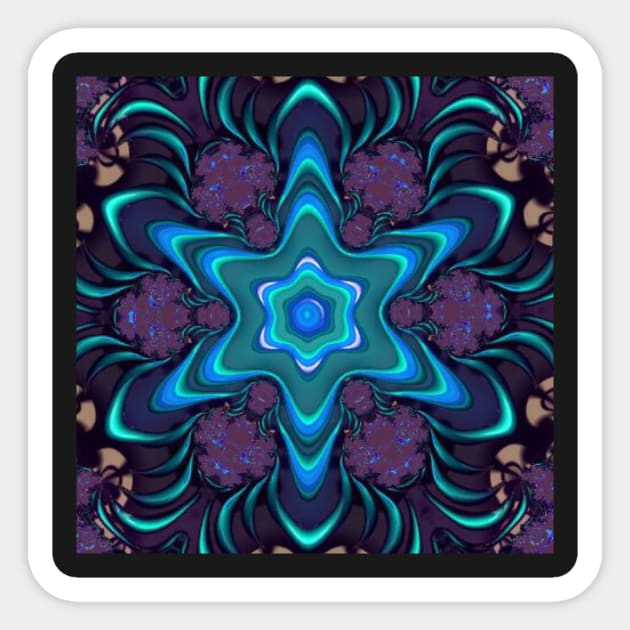 Blissful Blues Sticker by Meganwoodard